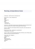 Nursing Jurisprudence texas Questions & Answers 2023 ( A+ GRADED 100% VERIFIED)