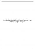 Test Bank for Principles of Human Physiology, 5th Edition: Cindy L. Stanfield
