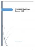 NSG 6020 Final Exam Review 2022.