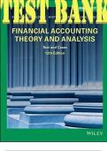 TEST BANK for Financial Accounting Theory and Analysis: Text and Cases, 12th Edition by Richard Schroeder, Myrtle Clark and Jack Cathey. ISBN 9781119636731. (Complete 17 Chapters)