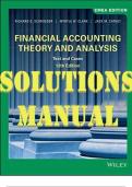 TEST BANK and SOLUTIONS MANUAL  for Financial Accounting Theory and Analysis: Text and Cases, 12th Edition by Richard Schroeder, Myrtle Clark and Jack Cathey. ISBN 9781119636731. (Complete 17 Chapters)