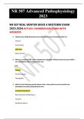 NR 507 REAL WINTER WEEK 4 MIDTERM EXAM 2023-2024 ACTUAL CHAMBERLAIN EXAM WITH ANSWERS