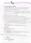 AQA A-Level Chemistry Handwritten Notes – Kp
