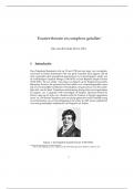 Fourier-Theorie en Complexe Getallen - Jan van de Craats, Amsterdam University