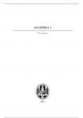 Algebra I - P. Stevenhagen, Leiden University 2023