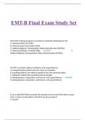 EMT-B Final Exam Study Set