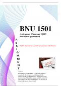 BNU1501 Assignment 2 Semester 2 2023   Distinction guaranteed