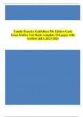 Family Practice Guidelines 5th Edition Cash Glass Mullen Test Bank