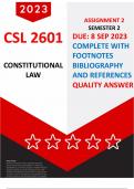 CSL2601 ASSIGNMENT 2 SEMESTER 2 2023 QUALITY ANSWERS 