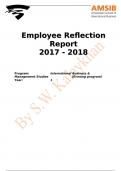 Employee Reflection Report - International Business Parttime