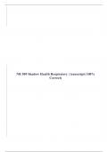 NR 509 Shadow Health Respiratory | transcript( 100% Correct)