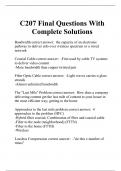 C207 Final Questions With Complete Solutions