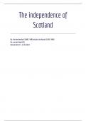 Profielwerkstuk Schotse Onafhankelijkheid (in Engels) 