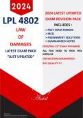 LPL4802 - “2024” Latest UpdatedExam Pack - Past Memos (Inc. Oct/Nov 2023 Exam ) Assignment Solutions/Notes/Mcq (Buy Quality!!)Searchable doc