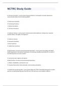 NCTRC Study Guide question n answers rated A+ 2023
