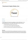 Psychosocial Integrity Mastery Quiz with correct answers 100% passed