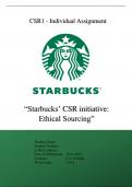 Essay Corporate Social Responsibility (CSR1) (IBVB12CSR1D) 