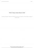 TNCC Study Guide March 2022