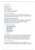 PSYCH 140 Module 1 reading :What Is LifespanDevelopment? Portage