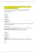 Class II Antidysrhythmic Drugs (Beta Blockers) Exam 2023 with complete solution