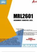 MRL2601 ASSIGNMENT 1 SEMESTER 2 2023 (588435)