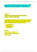 Essentials of Understanding Psychology 13Th Edition By Robert Feldmen – Test Bank  A+
