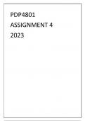 PDP4801 ASSIGNMENT 4 2023