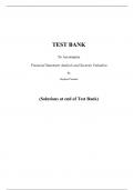 Pass Your Finals with Confidence: The [Financial Statement Analysis and Security Valuation,3e,penman] 2024 Test Bank