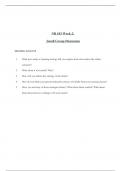 NR 103 Week 1: Small Group Discussion Solution