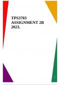 TPS3703 ASSIGNMENT 2B 2023.