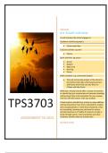 TPS3703 ASSIGNMENT 50 (FULL PORTFOLIO) 2023