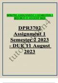 DPR3702 ASSIGNMENT 1 SEMESTER 2 2023 DUE 11 AUGUST 2023.    DPR3702 Assignment 1 Semester 2 2023 - DUE 11 August 2023       DPR3702