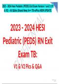 2019-2024 HESI RN EXIT V1 ,V2,V3,V4,V 5 AND V8 Complete Exams 2023 Versions