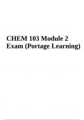 CHEM 103 Module 2 Exam Questions and Answers | Portage Learning (2023-2024)
