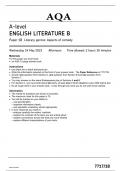 AQA 7717-1B ENGLISH LITERATURE B-A LEVEL-May23-Paper 1B Literary genres: Aspects of comedy