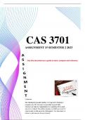 Cas 3701 Assignment 15 Semester 2 2023 distinction guaranteed 