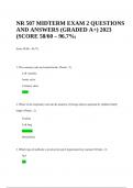 NR 507 MIDTERM EXAM 2 QUESTIONS AND ANSWERS (GRADED A+) 2023 (SCORE 58/60 – 96.7%).