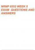 NRNP 6552 EXAM  BUNDLE  WITH QUESTIONS AND ANSWERS