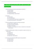 CNA Final Exam/Practice Test 100% Questions with Answers 2023