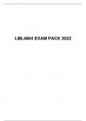 LML4804 EXAM PACK 2022, University of South Africa (Unisa)
