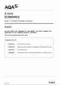 AQA A LEVEL ECONOMICS INSERT PAPER 3 2023 (7136/3: Economic Principles and Issues)