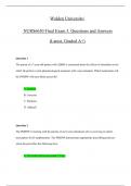 NURS 6630 Final Exam 3 Questions and Answers (Latest, Graded A+)