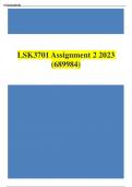 LSK3701 Assignment 2 2023 (689984)