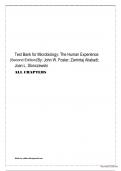 Test Bank For Microbiology: The Human Experience 2nd Edition By John W Foster, Zarrintaj Aliabadi, Joan L Slonczewski 9780393533248 Chapter 1-27 Complete Guide .