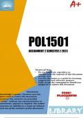 POL1501 Assignment 1 (DETAILED ANSWERS) Semester 2 2023