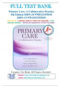 Test Bank For Primary Care: A Collaborative Practice 5th Edition By Terry Mahan Buttaro & JoAnn Trybulski & Patricia Polgar-Bailey & Joanne Sandberg-Cook 9780323355018 Chapter 1-250 Complete Guide .