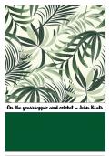 On the grasshopper and cricket – John Keats - Full summary
