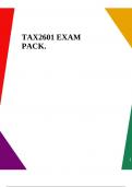 TAX2601 EXAM PACK.