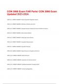 CON 3990 Exam FAR Parts/ CON 3990 Exam Updated 2023-2024.