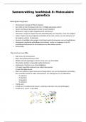 Biologie samenvatting Moleculaire Genetica (hoofdstuk 8)